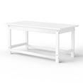 thumbnail image 5 of Westin Outdoor 35" Inch Adirondack Coffee Table for Patio Backyard UV Weather Resistant HDPE Plastic, White, 5 of 5