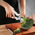 thumbnail image 4 of Multifunctional Kitchen Shears Heavy Duty Stainless Steel Scissors Efficient Food Prep Vegetable Cutter, 4 of 5