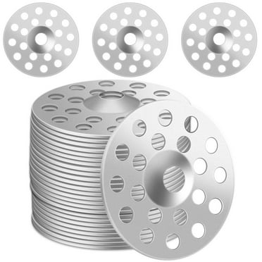 200 Pieces 1inch Plaster Washers, Metal Washers for Screws, Plaster Repair Rings, Durable Plaster Buttons, Flat Washers for Wall Ceiling Repair