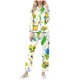 thumbnail image 2 of RKSTN Women's Carnival Pajamas Sets Oversized Lapel Mardi Gras Print Button Long Sleeve Sleepwear T Shirt and Pjs Pant 2 Piece Matching Set Casual Turndown Plus Size Pajama and Pants Loungewear Set, 2 of 9