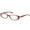 034-Red, variant on Swarovski Women's Swan Logo Rectangular Eyeglass Frames SW5018 54mm Red