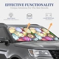 thumbnail image 3 of Goofa Colorful Easter Eggs Pattern 2 Piece Car Windshield Sun Shade Foldable | Front Windshield Shade for Sun, Heat and UV Rays | Sunshade for Car Front Window-Small, 3 of 7