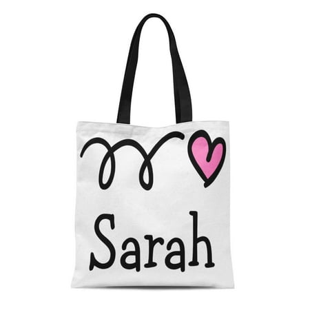 KDAGR Canvas Tote Bag Pink Girl Personalized Baking Birthday Cooking Favor Heart Reusable Handbag Shoulder Grocery Shopping Bags