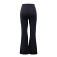 thumbnail image 7 of Tuphregyow Women's Elegant Dressy Casual Pants Classic Solid Breathable Trendy Fashion Loose Comfy Pants Mid Waist Slim Elegant Pants Travel New Style Black XL, 7 of 7