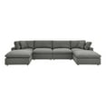 thumbnail image 3 of Modway Commix 6-Piece Down Filled Overstuffed Sectional Sofa in Gray, 3 of 5