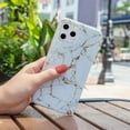 thumbnail image 4 of Dteck for Apple iPhone 11 Pro Max Phone Case,Hybrid Marble Texture Luxury Fashion Soft Silicone TPU Ultra Slim Shockproof Protective Cover,White Marble, 4 of 5