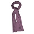 thumbnail image 3 of C.C Unisex Winter Thick Ribbed Knit Stretchy Plain Extra Long Scarf Wrap, Violet, 3 of 4