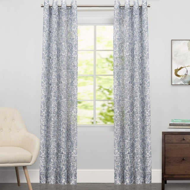 Cortinas de ventana Sweet Home Collection Courtyard Blue 160x160