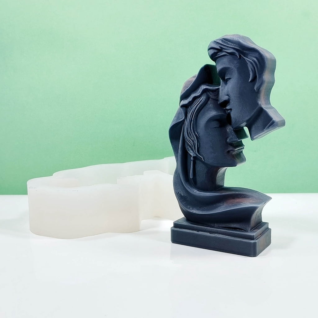 lanema Candle Mould Resin Casting Mold DIY Silicone Mold Geometric Silicone Candle Mold