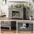 thumbnail image 4 of QinaQin Farmhouse-Style Aquarium Rack, Suitable for 35-55 Gallon Aquariums, Built-In Power Outlet, 1400 Lb Load Capacity, for Aquarium Pets and Terrestrial Animal Housings (Aquarium Not Included), 4 of 8