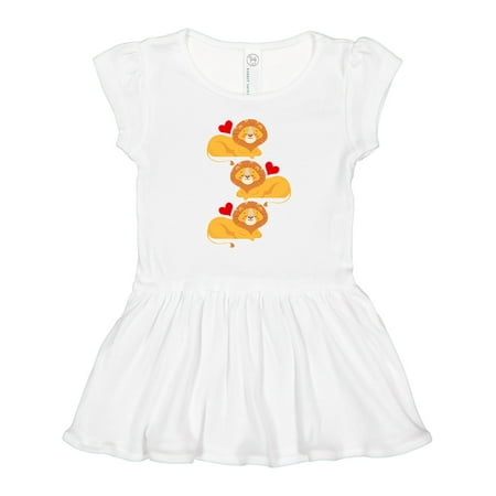 

Inktastic Lion Jungle Animals Outfit Gift Toddler Girl Dress