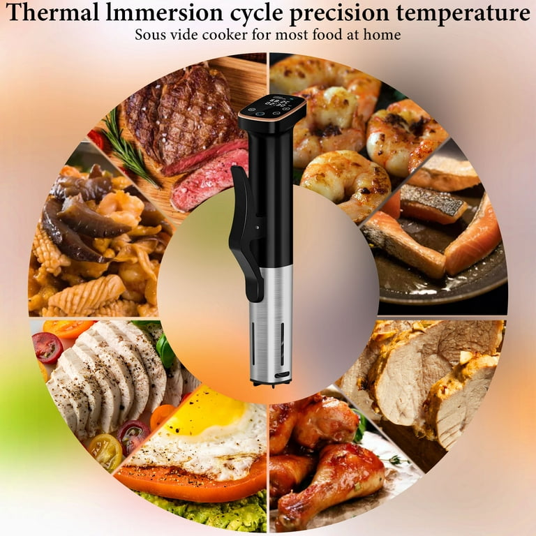 4T7 Sous Vide Machine 1100W, Sous Vide Precision Cooker, Waterproof Wifi  App Control, Ultra Quiet Immersion Circulator with Recipes, Accurate