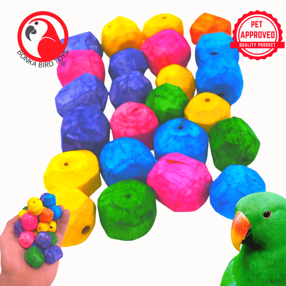 Bonka Bird Toys 2530 Pk24 Colored Sola Rocks