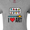 thumbnail image 4 of Inktastic Painting I Love Art Women's T-Shirt, 4 of 5