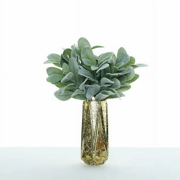 BalsaCircle 4 Frosted Green 12" Artificial Flowers Flocked Lambs Ear Leaves Sprays Stems