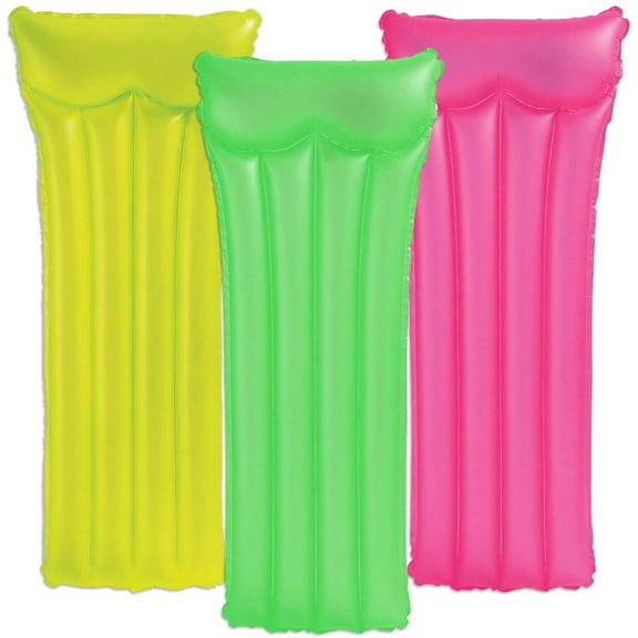 Intex Neon Frost Air Mat Mattress- Pack of 2- Colors May Vary