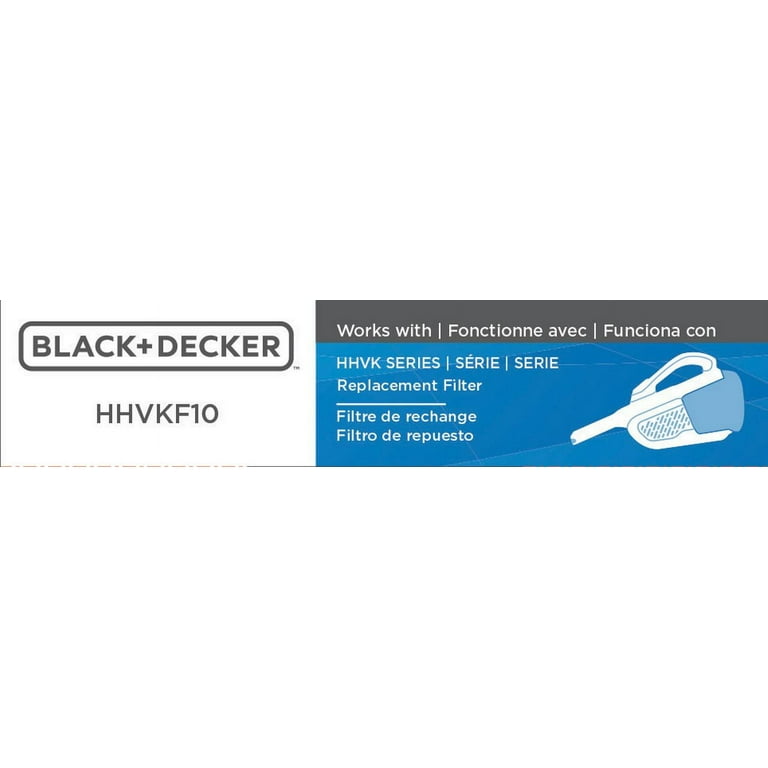 BLACK+DECKER dustbuster Handheld Vacuum, Cordless, AdvancedClean+, Black  with Replacement Filter (HHVK515J00FF & HHVKF10)