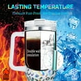 thumbnail image 6 of 40 oz Tumbler with Handle Holographic Glitter Leopard 40oz Tumbler with Lid Straw Double Insulated Travel Coffee Mug, 6 of 6