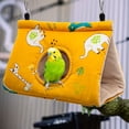 thumbnail image 4 of Nido de pájaro cálido para invierno: hamaca colgante, jaula de peluche esponjosa, cama oculta para dormir para loros, periquitos, cacatúas y periquitos (pequeña), 4 of 4