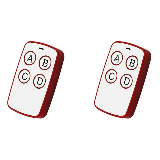 2X Control Remoto de Copia Automática de 433 MHz, Control Remoto para Abrir Puertas de Garaje Eléctricas, Duplicador, Clonación de Código, 4 Llaves