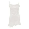 thumbnail image 5 of Women Strapless White Glitter Dress Carnival Outfit Sparkle Dress for Women, 5 of 5
