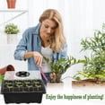 thumbnail image 5 of Pots for seedlings, PVC/Plastic, 12 Storage Spaces, Black, 5 of 6