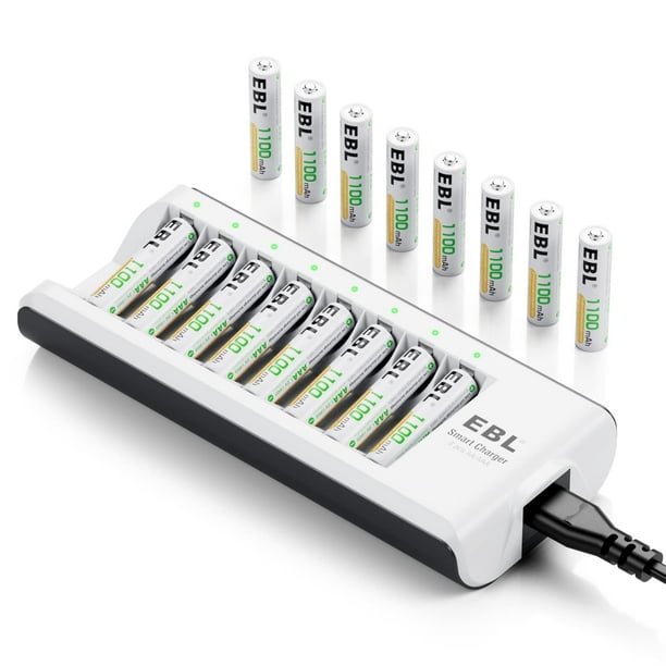 Pilas AAA recargables EBL ProCyco 1100mAh, paquete de 16