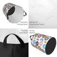 thumbnail image 3 of Large Laundry Basket with Handles - Colourful Donut Doodle Print Kids Baby Dirty Clothes Laundry Hamper for Bedroom Aesthetic, 3 of 5