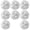 Transparent color Steel ball model, variant on Yihuala Stick On Triple Ball Bearing Casters Tool Less Installation For Home Furniture Kitchen Appliances 8pcs