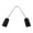 Black, variant on V Type Jointed Wishbone Rubber Adapter for Professional Underwater Activity Spearfishing Connector Adapter