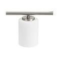 thumbnail image 5 of Replay Collection Six-Light Traditional Brushed Nickel Etched White Glass Bath Vanity Light, 5 of 11
