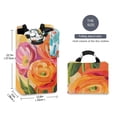 thumbnail image 2 of Yayeee Freestanding Laundry Hamper with Handle Collapsible Large Storage Basket for Clothes, Pink Abstract Floral, 2 of 7