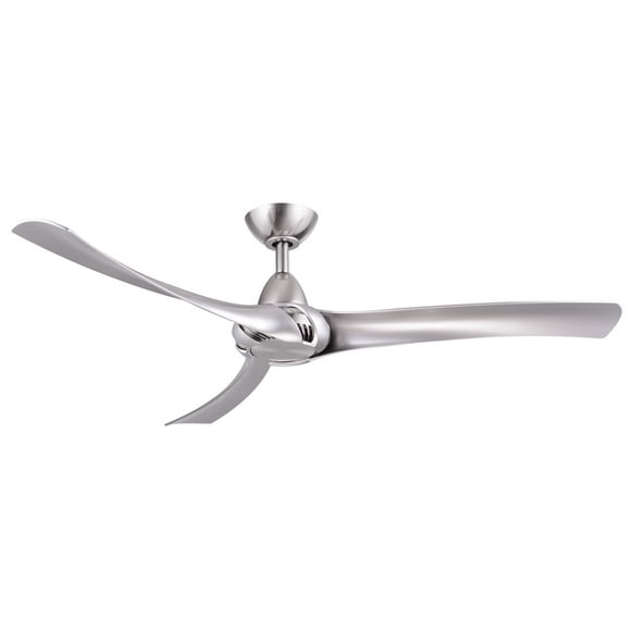 Droid Nickel 52"Hanging Indoor Ceiling Fan with Reversible Motor and Wall Control