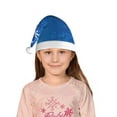 thumbnail image 5 of Yiaed Blue Christmas With Snowflakes Print Hat,Santa Claus Hat For Xmas Party, Christmas Hat For Boys Girls Child Infant Holiday Hat, 5 of 6