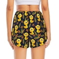 thumbnail image 2 of Lsque Ducks Printed Women's Running Shorts with Liner Pockets,Elastic Quick Dry Workout Athletic Gym Yoga Shorts,Womens High Waist Shorts-, 2 of 9