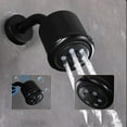 thumbnail image 3 of Black Shower Faucet, Matte Black Shower Fixtures Shower Mixer, Rough-in Valve Included,Chrome, 3 of 7