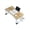Walnut color, variant on Yihuala Small Foldable Bed Desk with Sturdy Metal Frame Multifunctional Portable Workstations Space Saving for Dorm Rooms