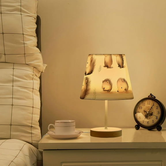 Hedgehogs Cartoon LED Desk Lamp Table Lamp USB Bedside Nightstand Small Lamp for Bedroom Living Room Kids Room