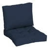 Better Homes & Gardens 45" x 24" Navy Blue Rectangle Outdoor 2-Piece Deep Seat Cushion