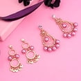 thumbnail image 3 of Estele Valentines Day Gift Chandelier Gold Plated Pearl Drop Dangle Earrings, 3 of 5