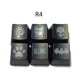 thumbnail image 3 of 1Pc esc diy abs teclado mecánico retroiluminado teclas r4 teclas translúcidas altamente personalizadas, 3 of 5