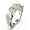 thumbnail image 2 of 0.36ct Marquise Diamond Moissanite Blooming Willow Wedding Ring 18K White Gold Over Silver, 2 of 4