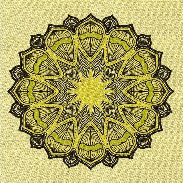 Ahgly Company Tapis d'Intérieur Lavable en Machine Carré Transitionnel Jaune Néon, 7 Pieds Carré