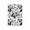 thumbnail image 1 of Bones Hanging Pocket Organizer, Monochrome Style Pattern of Puppy Paws on a Plain Background, Printed Polyester Storage Bag with Pockets, 14" x 20", Charcoal Grey and White, 1 of 2