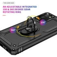thumbnail image 2 of Compatible with Samsung S9, with HD Screen Protector,[Military Grade] Ring Car Mount Kickstand Hybrid Hard PC Soft TPU Shockproof Protective Case for S9, 2 of 5