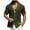 Dark Green, variant on Yyeselk Men's Summer Beach Shirt Stylish Hawaiian Short Sleeve Casual Button Down Knit Shirts Cutout See Through Sheer Shirts Green S