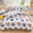 thumbnail image 1 of Azul a cuadros Oso Naranja Dog Bedding Sets, 1 of 5