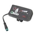 thumbnail image 2 of Electric Bike Led Power Display Panel Electric Bike Modification Display Meter With Waterproof 5p Male Plug For 22.2mm Handlebars, 2 of 4