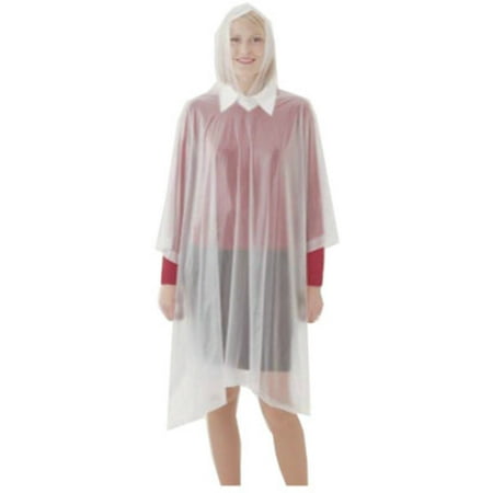 

Tingley P68800 One-Size PVC Poncho with Attached Hood Clear 50 x 80