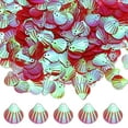 thumbnail image 1 of Paquete de 1200 Lentejuelas en Forma de Concha, 100g Lentejuelas Sueltas [Rojo AB], 1 of 6